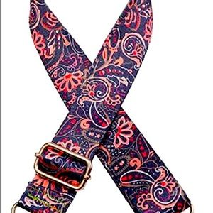 Canvas crossbody guitar strap for handbag